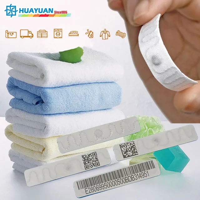 Etiqueta de roupa de cama RFID HLT para gerenciamento de lavanderia TEXBIT