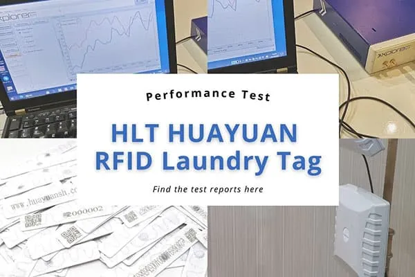 Testes de desempenho e relatórios de testes das etiquetas de lavanderia TEXBIT HLT UHF